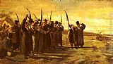 Stanislaus Von Chlebowski Canvas Paintings - Polish Insurrectionists of the 1863 Rebellion